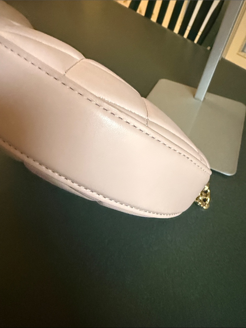 kate spade Quilted Light Pink Shoulder Bag with Gold Chain - Picture 5 of 8